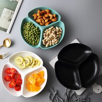 Round 3 Grid Fruit Plate Ceramic Serving Tray Creative Plates Storage Box Container for Snacks Nuts Dessert Kitchen Storage Tool
Round 3 Grid Fruit Plate Ceramic Serving Tray Creative Plates Storage Box Container for Snacks Nuts Dessert Kitchen Storage Tool
