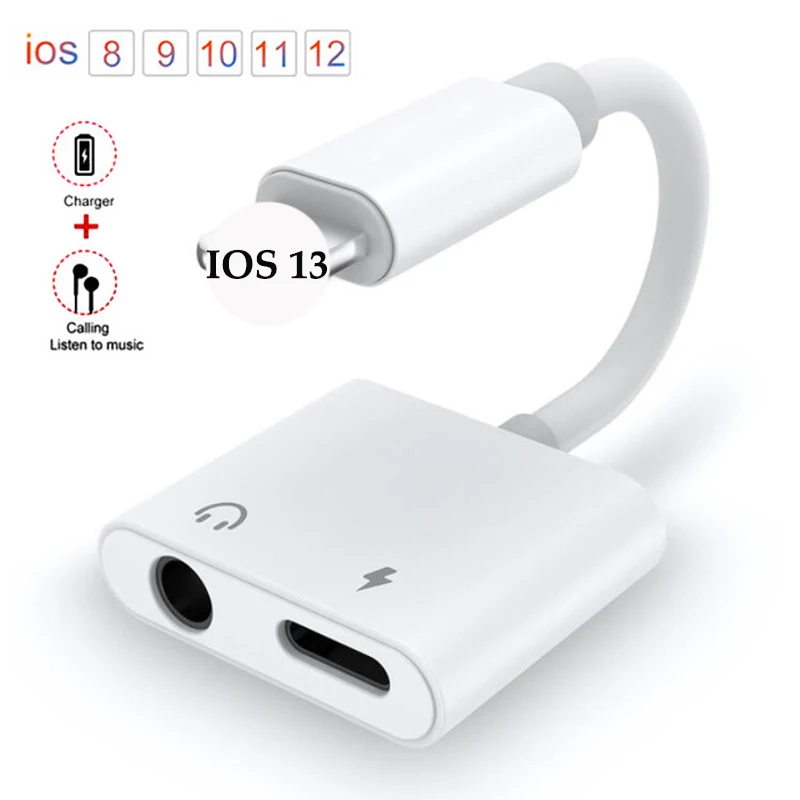 New hot sale IOS 13 3.5mm 2 in 1 Audio Headphone Charging Dual Adapter For iPhone X XR XS MAX 11 7 8 Plus Aux Cable Jack Adapter
New hot sale IOS 13 3.5mm 2 in 1 Audio Headphone Charging Dual Adapter For iPhone X XR XS MAX 11 7 8 Plus Aux Cable Jack Adapter