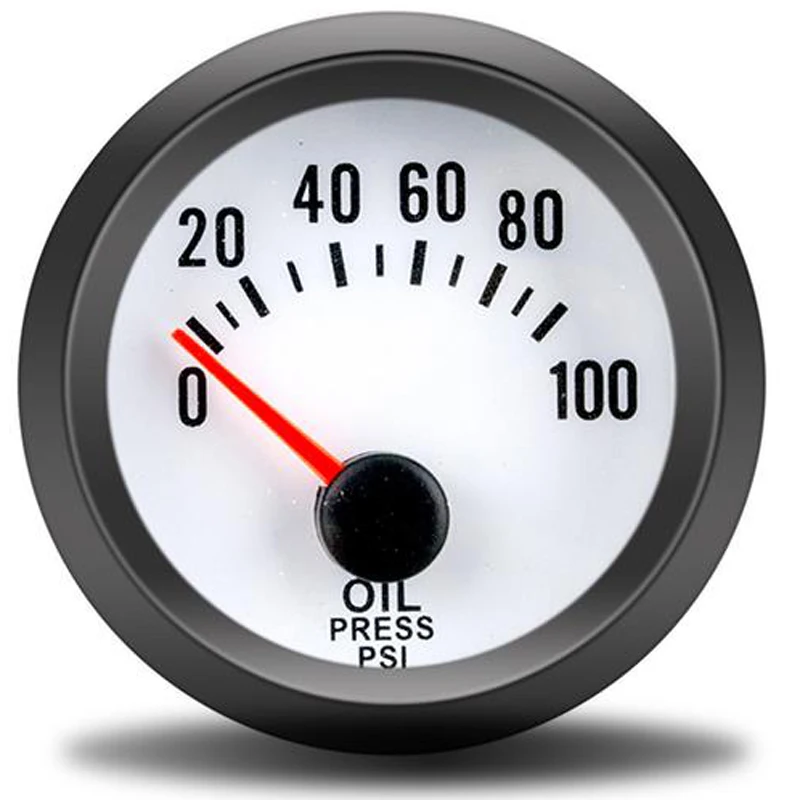 2" 52MM Oil Pressure Gauges Fuel Gauge Auto 12V Blue LED 0-100 PSI Meter with Sensor for Car Boat Truck | Автомобили и