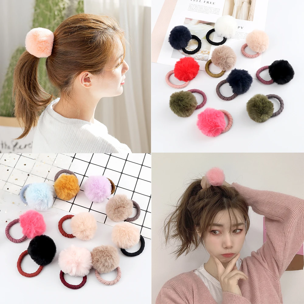 10Pcs/Lot Mixed-color Hairball Hair Bands Children Girl Boutique Fluff Ball Hair Rope High Elastic Headband Ponytail Accessories
10Pcs/Lot Mixed-color Hairball Hair Bands Children Girl Boutique Fluff Ball Hair Rope High Elastic Headband Ponytail Accessories