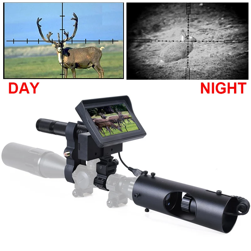 Hunting Night Vision for Rifle Scope Camera 850NM Infrared LED IR 200 meters Clear Vision Scope Device
Hunting Night Vision for Rifle Scope Camera 850NM Infrared LED IR 200 meters Clear Vision Scope Device