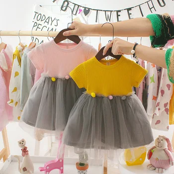 2020 Baby Girl Short Sleeve Dress Princess Party Birthday Dress Patchwork Tulle Infant Kids Girls Summer Clothing
2020 Baby Girl Short Sleeve Dress Princess Party Birthday Dress Patchwork Tulle Infant Kids Girls Summer Clothing