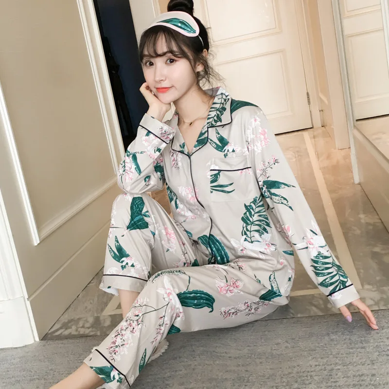Spring And Autumn Women's Korean-style Pure Cotton Long Sleeve Pajamas Sweet Cute Plus-sized Striped Suit Cardigan Tracksuit Sum
Spring And Autumn Women's Korean-style Pure Cotton Long Sleeve Pajamas Sweet Cute Plus-sized Striped Suit Cardigan Tracksuit Sum