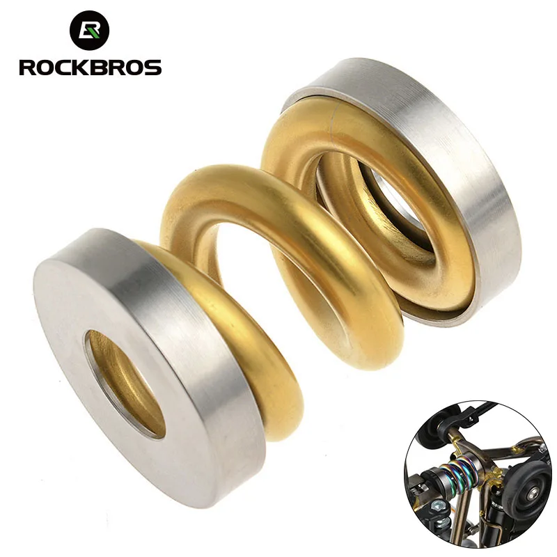 ROCKBROS MTB Bike Rear Coil Spring Titanium Alloy Spring Shockproof Shock Shox Brompton Rear Bumper Absorber Bike Accessories
ROCKBROS MTB Bike Rear Coil Spring Titanium Alloy Spring Shockproof Shock Shox Brompton Rear Bumper Absorber Bike Accessories