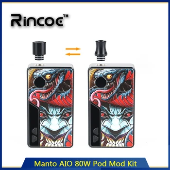 Original Rincoe Manto AIO 80W Pod Mod Kit powered by 18650 battery & 3ml Manto AIO Pod Cartridge E-cig Vape Kit VS Drag Nano
Original Rincoe Manto AIO 80W Pod Mod Kit powered by 18650 battery & 3ml Manto AIO Pod Cartridge E-cig Vape Kit VS Drag Nano