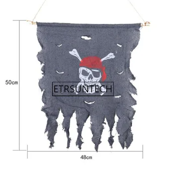 50pcs Tattered Cloth Creepy Pirate Flag Decoration Party Accessory Pirate Skull and Crossbones With Wooden Rod Flag Halloween Decor
50pcs Tattered Cloth Creepy Pirate Flag Decoration Party Accessory Pirate Skull and Crossbones With Wooden Rod Flag Halloween Decor