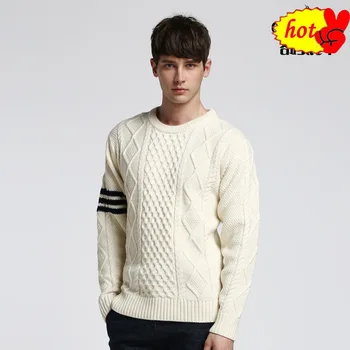 2020 Men's Spring Pullover Sweater Soft Comfortable Wool Sweater coat Thick warm Hand-knitted High Quality Beige Men's Sweater
2020 Men's Spring Pullover Sweater Soft Comfortable Wool Sweater coat Thick warm Hand-knitted High Quality Beige Men's Sweater