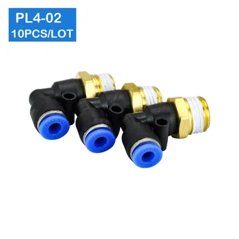 High quality PL4-02 of 10 pcs , 1/4" Male Thread to 4mm Elbow Pneumatic Connector Fittings
High quality PL4-02 of 10 pcs , 1/4" Male Thread to 4mm Elbow Pneumatic Connector Fittings