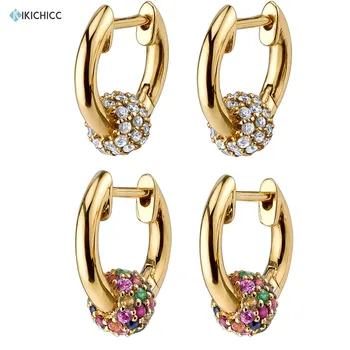 Kikichicc 925 Sterling Silver Middle Crystal Sphere Hoops Earring Rainbow Beads Circle Women Loops Huggies Luxury Jewelry
Kikichicc 925 Sterling Silver Middle Crystal Sphere Hoops Earring Rainbow Beads Circle Women Loops Huggies Luxury Jewelry