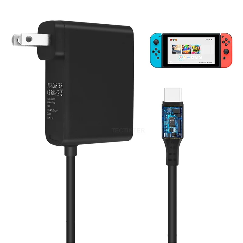 AC Adapter Charger For Nintendo Switch NS Game Console EU & US Plug 5V 2.4A USB Type C Power For Nintendo Switch Accessories
AC Adapter Charger For Nintendo Switch NS Game Console EU & US Plug 5V 2.4A USB Type C Power For Nintendo Switch Accessories