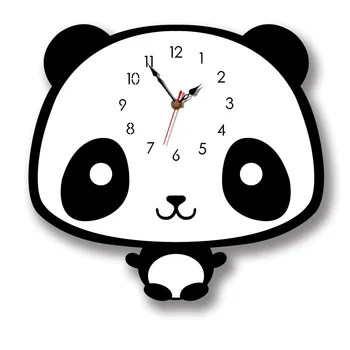 Creative Home Pendulum Wall Clock Cartoon Panda Bedroom Decor Mute Clocks Black White Acrylic Handmade Clock Living Room Decor
Creative Home Pendulum Wall Clock Cartoon Panda Bedroom Decor Mute Clocks Black White Acrylic Handmade Clock Living Room Decor