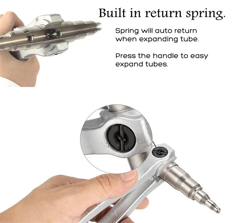 2020 Hot refrigeration Soft Copper Pipe Manual Tube Expanders Air Conditioner Copper Pipe Tool Tube Expander the nozzle
2020 Hot refrigeration Soft Copper Pipe Manual Tube Expanders Air Conditioner Copper Pipe Tool Tube Expander the nozzle
