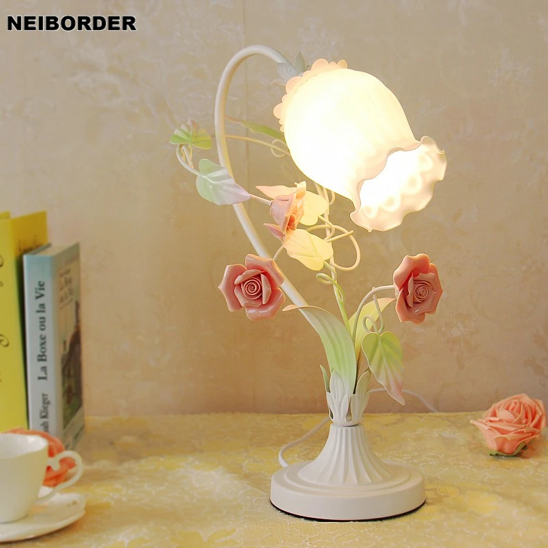 Creative Pink Blue Rose Flowers Table Lamps Cute Princess Girl Warm Nightstand Lamp Living Room Bedroom Art Deco Lighting
Creative Pink Blue Rose Flowers Table Lamps Cute Princess Girl Warm Nightstand Lamp Living Room Bedroom Art Deco Lighting