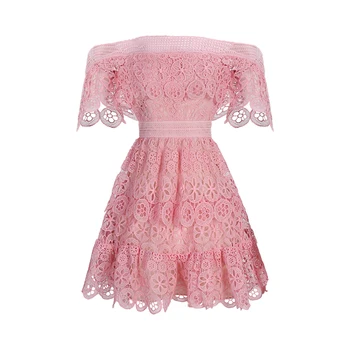 Brand Fashion Women High-end Luxury Vintage Summer Sexy Elegant Embroidery Stitch Slach Neck Lace Dress
Brand Fashion Women High-end Luxury Vintage Summer Sexy Elegant Embroidery Stitch Slach Neck Lace Dress