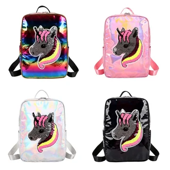 1 PC Unicorn Sequins Laser Backpack Children lovely Shining Small School Bag Double Shoulder Bag Travel Backpack Dropship New
1 PC Unicorn Sequins Laser Backpack Children lovely Shining Small School Bag Double Shoulder Bag Travel Backpack Dropship New