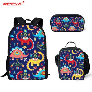 WHEREISART Children School Bag for Teen Boys Kids Cartoon Dinosaur Design School Backpack with Lunch Bag Toddler School Bag Sets
WHEREISART Children School Bag for Teen Boys Kids Cartoon Dinosaur Design School Backpack with Lunch Bag Toddler School Bag Sets