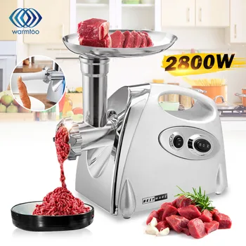 2800W Electric Meat Grinders Stainless Steel Powerful Electric Grinder Sausage Stuffer Meat Mincer Slicer for Kitchen Appliance
2800W Electric Meat Grinders Stainless Steel Powerful Electric Grinder Sausage Stuffer Meat Mincer Slicer for Kitchen Appliance