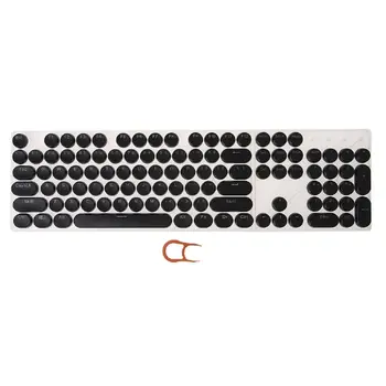 104 Keys Retro Round Keycaps Double Shot DIY Typewriter Keycaps for Backlit Mechanical Keyboard Key Cap
104 Keys Retro Round Keycaps Double Shot DIY Typewriter Keycaps for Backlit Mechanical Keyboard Key Cap