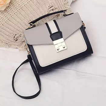 PinShang Women Handbag Single Shoulder Bag PU Leather Contrast Color Cross-body Fashion Messenger Bag
PinShang Women Handbag Single Shoulder Bag PU Leather Contrast Color Cross-body Fashion Messenger Bag