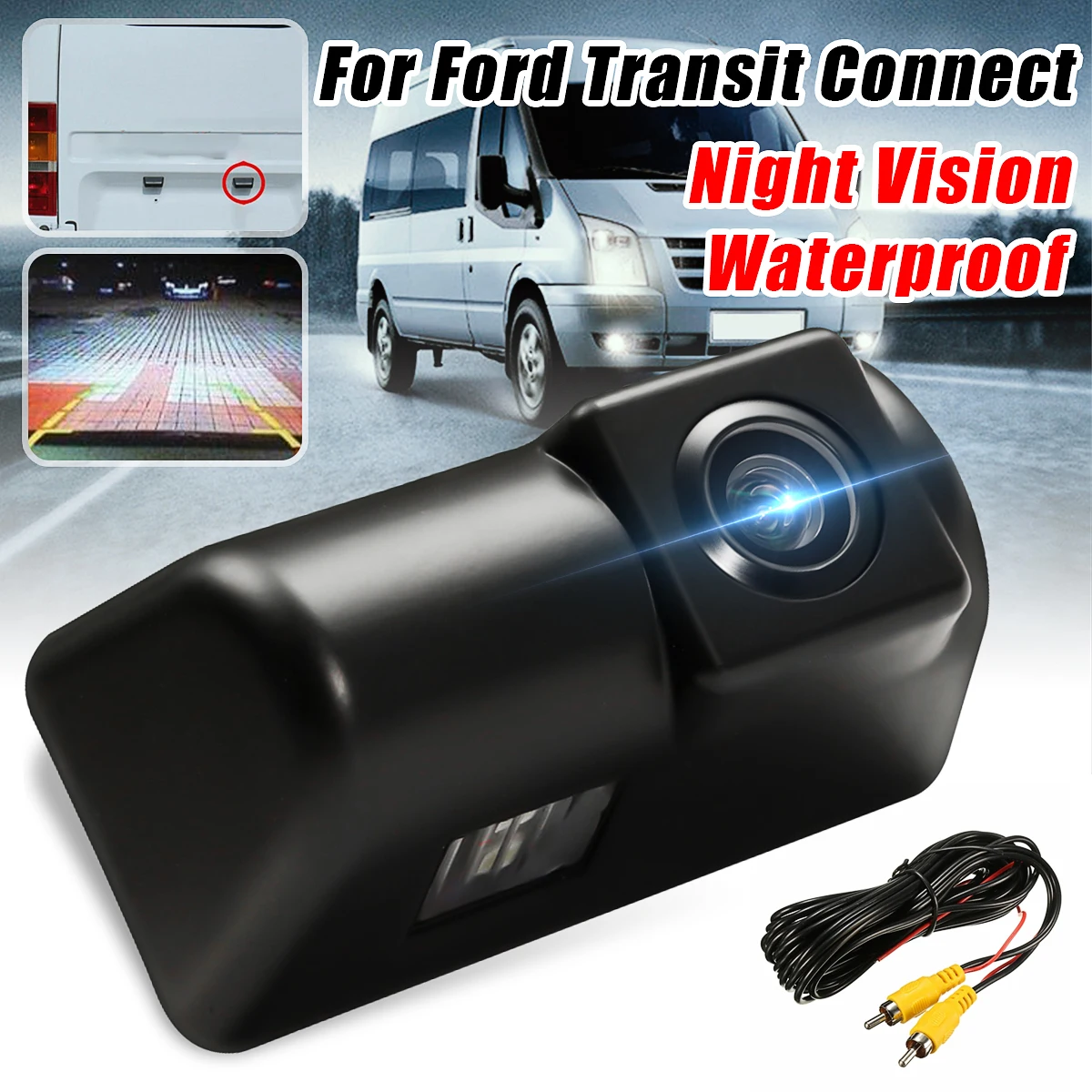 Водонепроницаемая парковочная камера HD CCD для Ford Transit Connect|Камера авто| |