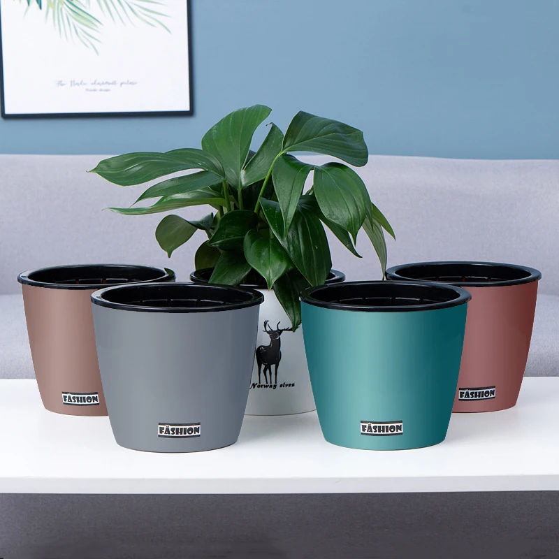 Plant Flower Pot Automatic Water Absorbing Plastic Plant Pot Green Plants Balcony Office Home Succulent Creative Flower Pots
Plant Flower Pot Automatic Water Absorbing Plastic Plant Pot Green Plants Balcony Office Home Succulent Creative Flower Pots