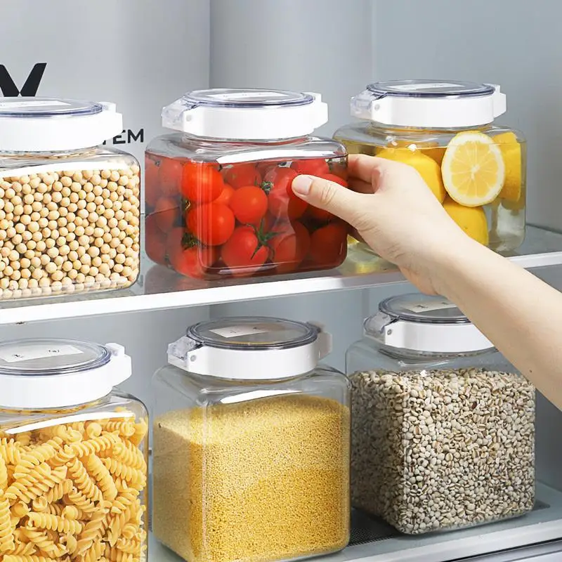 1500mlAirtight Refrigerator Food Container Storage Plastic Transparent Cans Multigrain Containers For Kitchen With Lock Lids
1500mlAirtight Refrigerator Food Container Storage Plastic Transparent Cans Multigrain Containers For Kitchen With Lock Lids