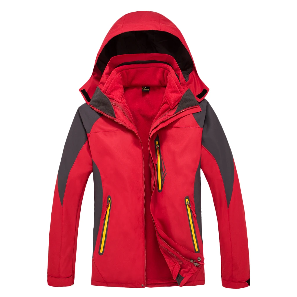 Men's 2 in 1 Sports Ski Winter Jacket with Removable Fleece Liner Jacket & Hooded Waterproof Soft Shell for Hiking Trekking
Men's 2 in 1 Sports Ski Winter Jacket with Removable Fleece Liner Jacket & Hooded Waterproof Soft Shell for Hiking Trekking