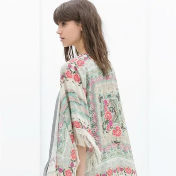 Women Flower Pattern Tassel Sunscreen Summer Cardigan Fashion Cover Up Jackets
Women Flower Pattern Tassel Sunscreen Summer Cardigan Fashion Cover Up Jackets