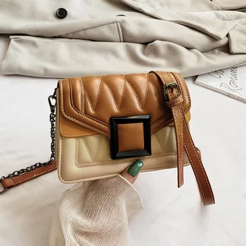 Fashion PU Leather Crossbody Bags For Women 2020 Contrast Color Shoulder Messenger Bag Ladies Cross Body Bag Sac A Main Femme 
Fashion PU Leather Crossbody Bags For Women 2020 Contrast Color Shoulder Messenger Bag Ladies Cross Body Bag Sac A Main Femme
