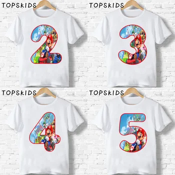2020 Hot Super Mario Bros Kids Clothes Baby Boys Happy Birthday Number 1~9 Cartoon T shirt Girls T-shirt Children's Gift,HKP5375
2020 Hot Super Mario Bros Kids Clothes Baby Boys Happy Birthday Number 1~9 Cartoon T shirt Girls T-shirt Children's Gift,HKP5375