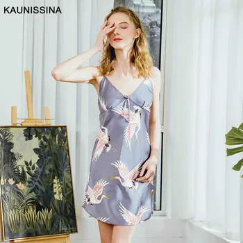 Women Summer Casual Nightgown V-Neck Sleeveless Silk Sleepwear Nightdress Female Sexy Lingerie Night Gown Nightwear Plus Size
Women Summer Casual Nightgown V-Neck Sleeveless Silk Sleepwear Nightdress Female Sexy Lingerie Night Gown Nightwear Plus Size