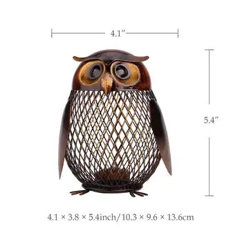 Owl Piggy Bank Figurine Money Box Metal Coin Saving Box Home Decoration Crafts New Year Gift Home Decoration Accessories Modern
Owl Piggy Bank Figurine Money Box Metal Coin Saving Box Home Decoration Crafts New Year Gift Home Decoration Accessories Modern