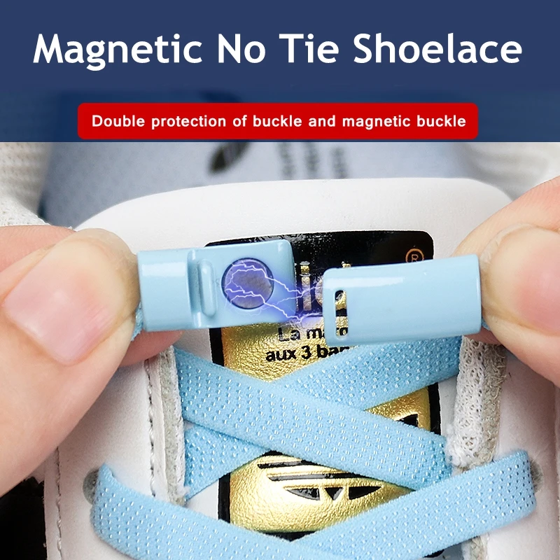 24Color Elastic shoelaces Magnetic metal lock Quick wear in 1 second No tie shoelace Flat Suitable for all shoes Lazy laces
24Color Elastic shoelaces Magnetic metal lock Quick wear in 1 second No tie shoelace Flat Suitable for all shoes Lazy laces
