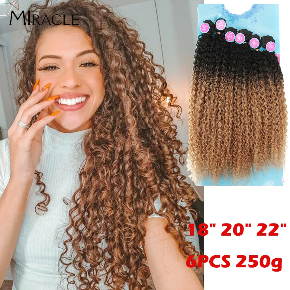 Afro Kinky Curly Synthetic Hair Extensions Bundles For Black Women Ombre 6Pieces Heat Resistant Weave Hair Bundles Miracle Hair
Afro Kinky Curly Synthetic Hair Extensions Bundles For Black Women Ombre 6Pieces Heat Resistant Weave Hair Bundles Miracle Hair