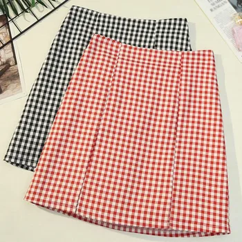High Waist Split Short Skirt Plaid Mini Skirt Korean Streetwear Tartan High Waist A-line Skirt Harajuku Lattice Skirts Womens
High Waist Split Short Skirt Plaid Mini Skirt Korean Streetwear Tartan High Waist A-line Skirt Harajuku Lattice Skirts Womens