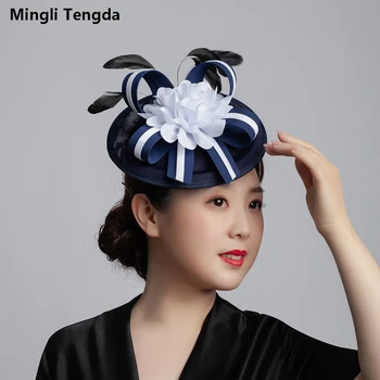 Mlingli Tengda Multicolor Hemp Tiara Fashion Wedding accessories Party Hat Jockey Gauze Feather Headdress Bridal Hat Caps bride
Mlingli Tengda Multicolor Hemp Tiara Fashion Wedding accessories Party Hat Jockey Gauze Feather Headdress Bridal Hat Caps bride