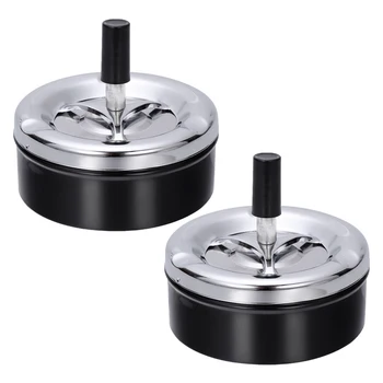 2pcs Ashtray Automatic Cleaning Smokeless Hand-press Type Metal Sealing Ashtray for Living Room
2pcs Ashtray Automatic Cleaning Smokeless Hand-press Type Metal Sealing Ashtray for Living Room