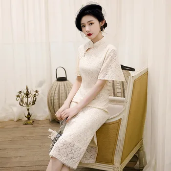 Summer Knee Length Cheongsam Traditional Chinese Style Women Button Qipao Classic Mandarin Collar Party Dress Vestidos M - 3XL
Summer Knee Length Cheongsam Traditional Chinese Style Women Button Qipao Classic Mandarin Collar Party Dress Vestidos M - 3XL