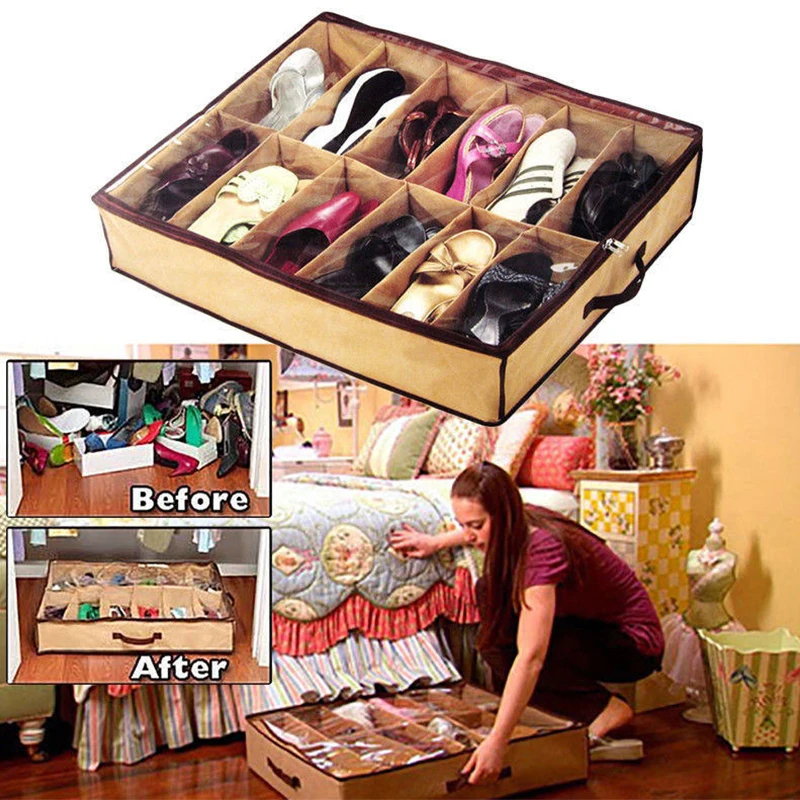 Creative Household 12 Grid Transparent Shoes Storage Box Odor and Dustproof Home Shoes StorageBox Organizer
Creative Household 12 Grid Transparent Shoes Storage Box Odor and Dustproof Home Shoes StorageBox Organizer