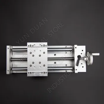 

800MM Stroke 31" Manual Sliding Table Heavy Load Precision Slide Linear Stage SFU1605 C7 Ball Screw SBR Guide Platform