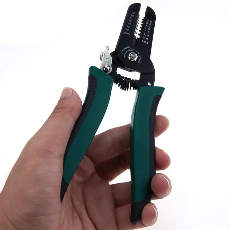 Multifunctional Pliers Steel Cutting Tools Equipment Wire Stripping Pliers Double Colors Handle 7 Hole Peeling with Clamping
Multifunctional Pliers Steel Cutting Tools Equipment Wire Stripping Pliers Double Colors Handle 7 Hole Peeling with Clamping