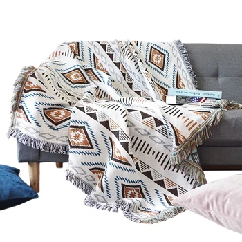 Ethnic Style Furniture Decoration Blanket Geometric Pattern Sofa Decorative Blanket Double-Sided Use of Blankets
Ethnic Style Furniture Decoration Blanket Geometric Pattern Sofa Decorative Blanket Double-Sided Use of Blankets