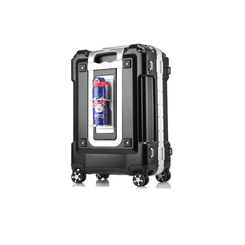 Модный металлический чемодан на колесиках 100% с алюминиевой рамой TSA роскошный