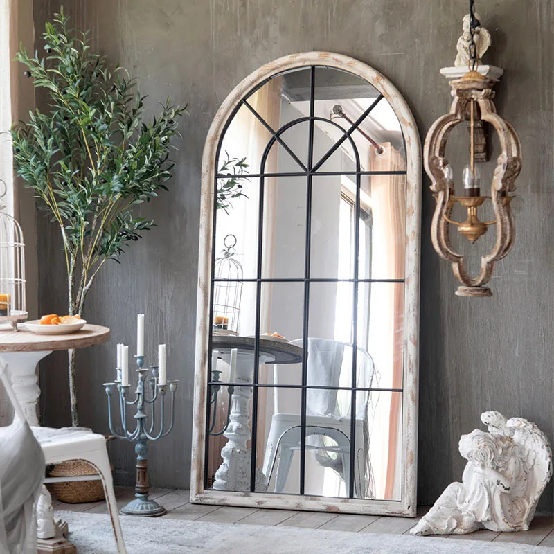 American Old Solid Wood Full-length Mirror Industrial Style Furniture and Clothing Store Homestay Living Room Retro Floor
American Old Solid Wood Full-length Mirror Industrial Style Furniture and Clothing Store Homestay Living Room Retro Floor