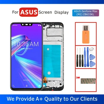 6.26" LCD Display for ASUS Zenfone Max (M2) ZB633KL Screen Display with Touch Screen Digitizer Assembly Frame Replacement Part
6.26" LCD Display for ASUS Zenfone Max (M2) ZB633KL Screen Display with Touch Screen Digitizer Assembly Frame Replacement Part