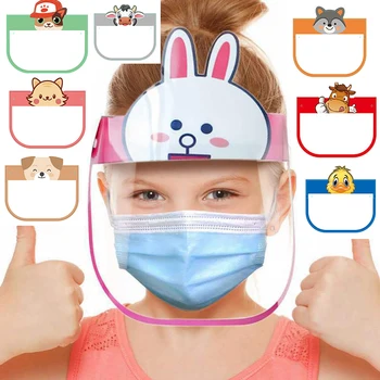 

Face Shield Children Kids Protective Visor Face Mask Plastic Dental Anti Splash Virus Saliva Dust-Proof osłona twarzy 10PCS