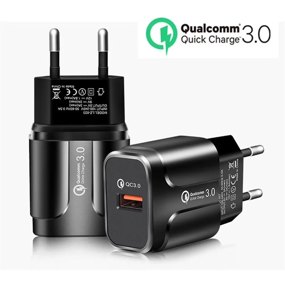 3A USB Charger Quick Charge For iPhone 11 Pro Max EU US Plug 3.0 Fast Charging For iPhone Samsung Xiaomi Mobile Phone Charger
3A USB Charger Quick Charge For iPhone 11 Pro Max EU US Plug 3.0 Fast Charging For iPhone Samsung Xiaomi Mobile Phone Charger