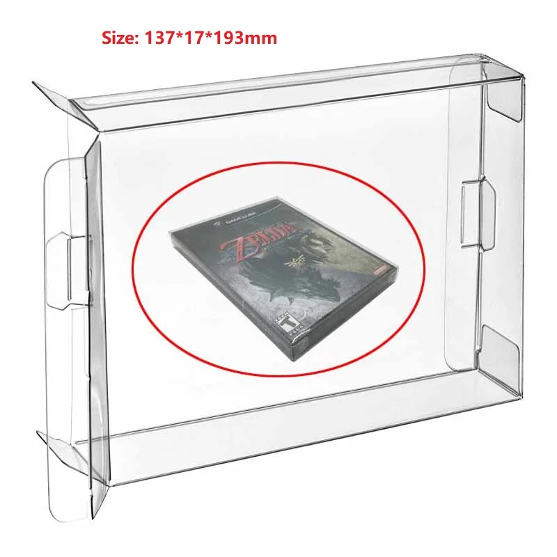 H 50Pcs Clear Box Case Sleeve CIB Protector for NGC Gamecube Games Cartridge Box
H 50Pcs Clear Box Case Sleeve CIB Protector for NGC Gamecube Games Cartridge Box