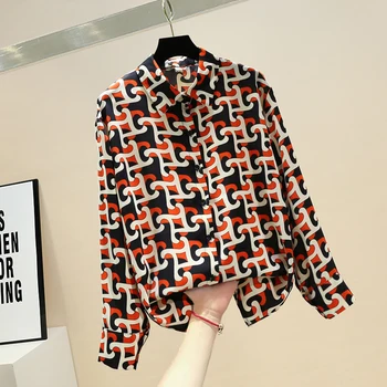 Fashion Shirt for Woman 2020 Spring and Summer New Korean Style Loose All-match Printed Chiffon Blouse Women's Blouses and Tops
Fashion Shirt for Woman 2020 Spring and Summer New Korean Style Loose All-match Printed Chiffon Blouse Women's Blouses and Tops