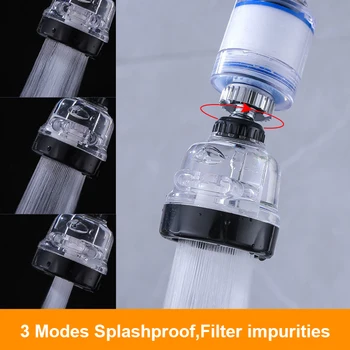 Pressurized Shower Head Triple Faucet Shower Head Conversion Filter 360 Rotating Splashproof Purify Faucet 3 Mode Water Saving
Pressurized Shower Head Triple Faucet Shower Head Conversion Filter 360 Rotating Splashproof Purify Faucet 3 Mode Water Saving